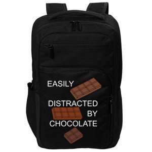 Chocolate Lover Tasty Dark Chocolate Chocolatier Gift Impact Tech Backpack