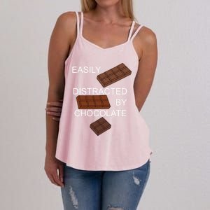 Chocolate Lover Tasty Dark Chocolate Chocolatier Gift Women's Strappy Tank