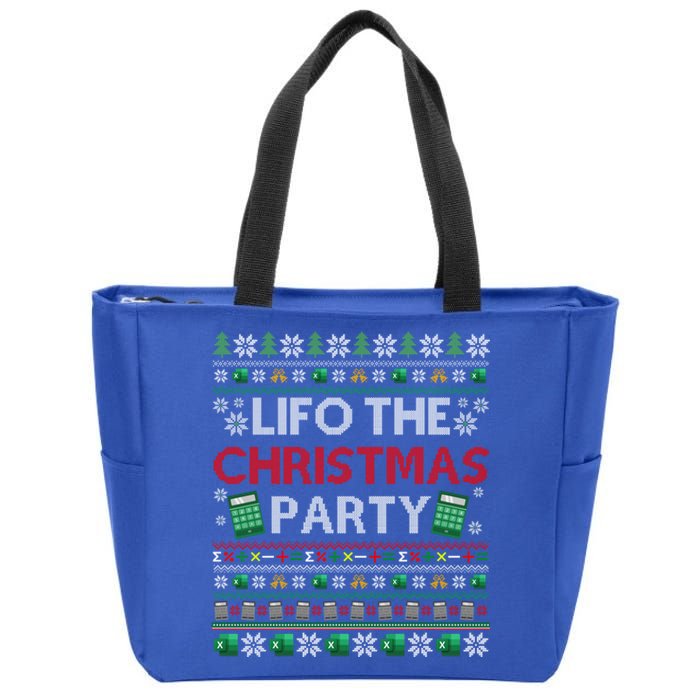 Cpa Lifo The Christmas Party Ugly Accountant Xmas Great Gift Zip Tote Bag