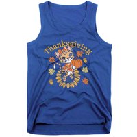 Cute Leopard Thanksgiving Pumpkin Autumn Fall Leopard Gift Tank Top