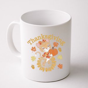 Cute Leopard Thanksgiving Pumpkin Autumn Fall Leopard Gift Coffee Mug