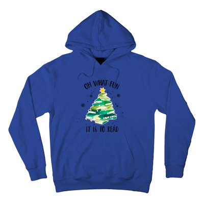 Christmas Library Tree Funny Xmas Librarian And Book Lover Gift Hoodie