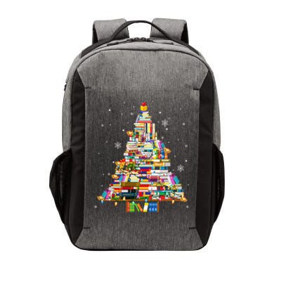 Christmas Library Tree Lights For Librarian And Book Lover Cool Gift Vector Backpack