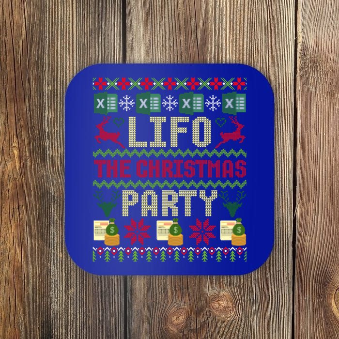 Cpa Lifo The Christmas Party Ugly Accountant Xmas Gift Coaster