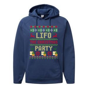 Cpa Lifo The Christmas Party Ugly Accountant Xmas Gift Performance Fleece Hoodie