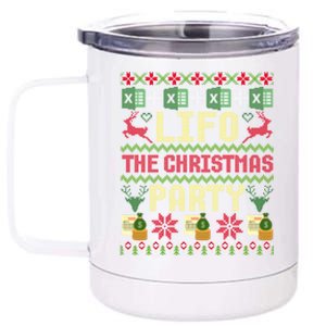 Cpa Lifo The Christmas Party Ugly Accountant Xmas Gift 12 oz Stainless Steel Tumbler Cup