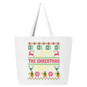 Cpa Lifo The Christmas Party Ugly Accountant Xmas Gift 25L Jumbo Tote