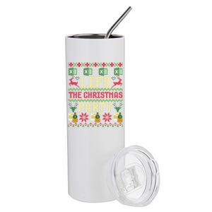 Cpa Lifo The Christmas Party Ugly Accountant Xmas Gift Stainless Steel Tumbler