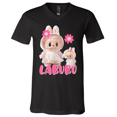 Cute Labubu The Monsters V-Neck T-Shirt