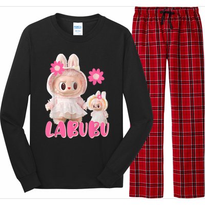 Cute Labubu The Monsters Long Sleeve Pajama Set