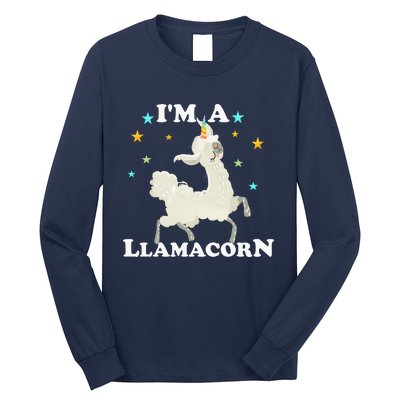 Cute Llama Unicorn - Llamacorn Long Sleeve Shirt