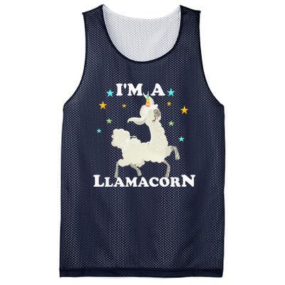 Cute Llama Unicorn - Llamacorn Mesh Reversible Basketball Jersey Tank