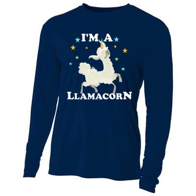 Cute Llama Unicorn - Llamacorn Cooling Performance Long Sleeve Crew