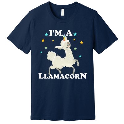 Cute Llama Unicorn - Llamacorn Premium T-Shirt