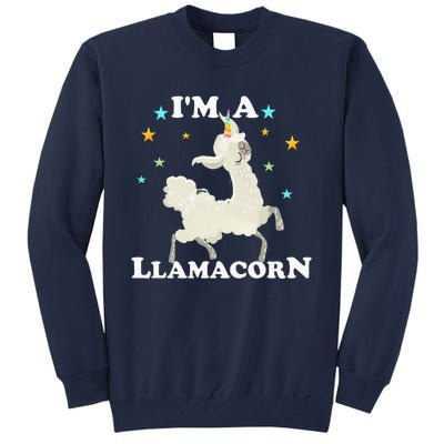 Cute Llama Unicorn - Llamacorn Tall Sweatshirt