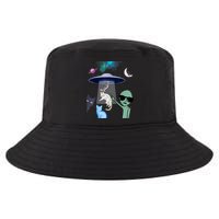Cat Lovers UFO Space Abduction Of Cats By Aliens Design Cool Comfort Performance Bucket Hat