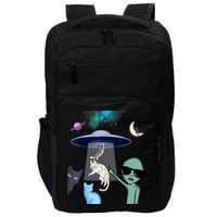 Cat Lovers UFO Space Abduction Of Cats By Aliens Design Impact Tech Backpack