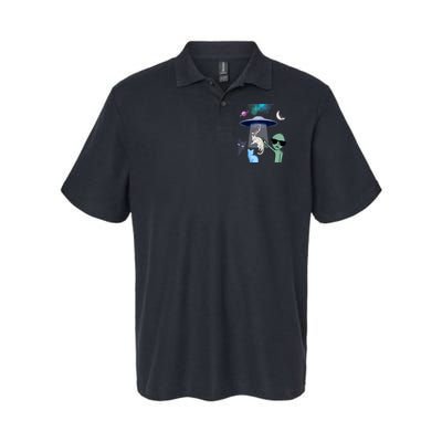 Cat Lovers UFO Space Abduction Of Cats By Aliens Design Polo