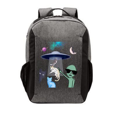 Cat Lovers UFO Space Abduction Of Cats By Aliens Design Vector Backpack
