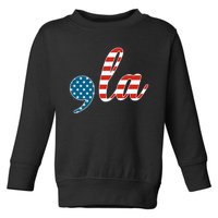 Comma La Usa Flag Toddler Sweatshirt