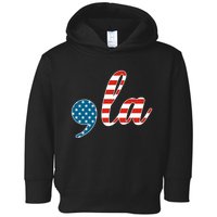 Comma La Usa Flag Toddler Hoodie