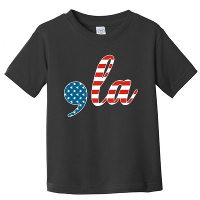 Comma La Usa Flag Toddler T-Shirt