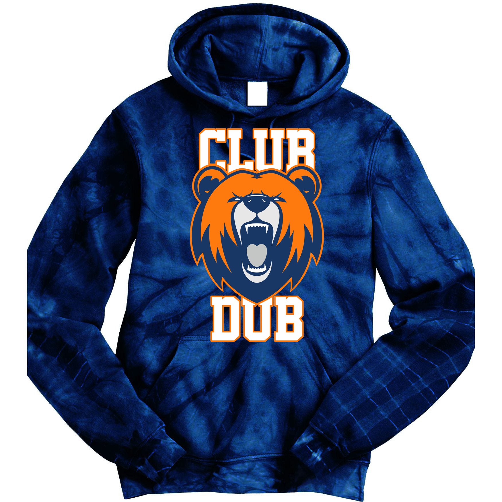 Club Dub Chicago Football Tie Dye Hoodie