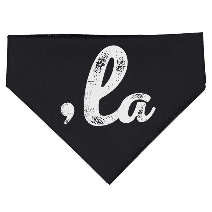 Comma + La Vote Kamala Harris For President 2024 Election USA-Made Doggie Bandana