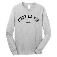 Cest La Vie Paris France Women Vintage Summer Graphic Long Sleeve Shirt