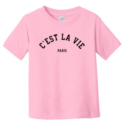 Cest La Vie Paris France Women Vintage Summer Graphic Toddler T-Shirt