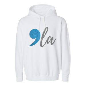 Comma +  La Vote Kamala Harris For President 2024 Election Garment-Dyed Fleece Hoodie