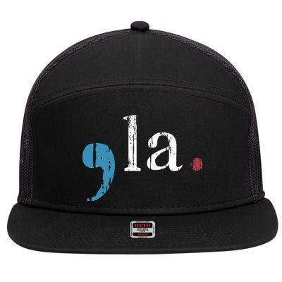 Comma La Vintage Gift For Women 7 Panel Mesh Trucker Snapback Hat
