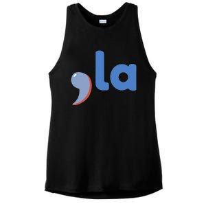 Comma +  La Vote Kamala Harris For President 2024 Election Ladies PosiCharge Tri-Blend Wicking Tank