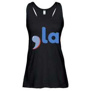 Comma +  La Vote Kamala Harris For President 2024 Election Ladies Essential Flowy Tank