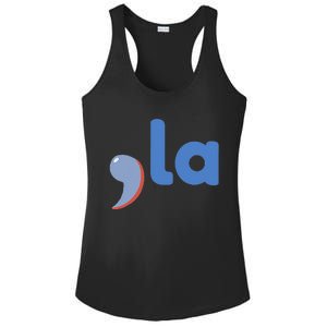 Comma +  La Vote Kamala Harris For President 2024 Election Ladies PosiCharge Competitor Racerback Tank