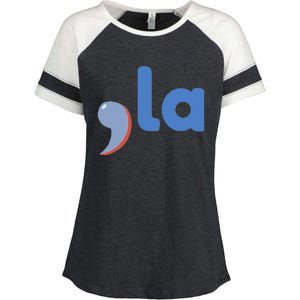 Comma +  La Vote Kamala Harris For President 2024 Election Enza Ladies Jersey Colorblock Tee