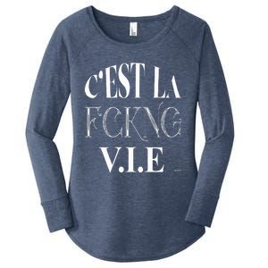 C'est La V.I.E.  Women's Perfect Tri Tunic Long Sleeve Shirt