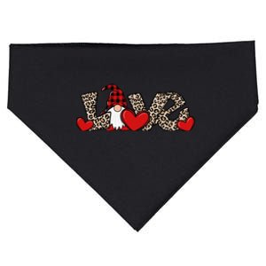 Cute Love Valentines Day Gnome USA-Made Doggie Bandana