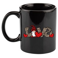 Cute Love Valentines Day Gnome 11oz C Handle Ceramic Mug