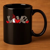 Cute Love Valentines Day Gnome 11oz C Handle Ceramic Mug