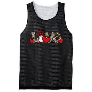 Cute Love Valentines Day Gnome Mesh Reversible Basketball Jersey Tank