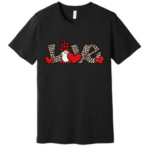 Cute Love Valentines Day Gnome Premium T-Shirt