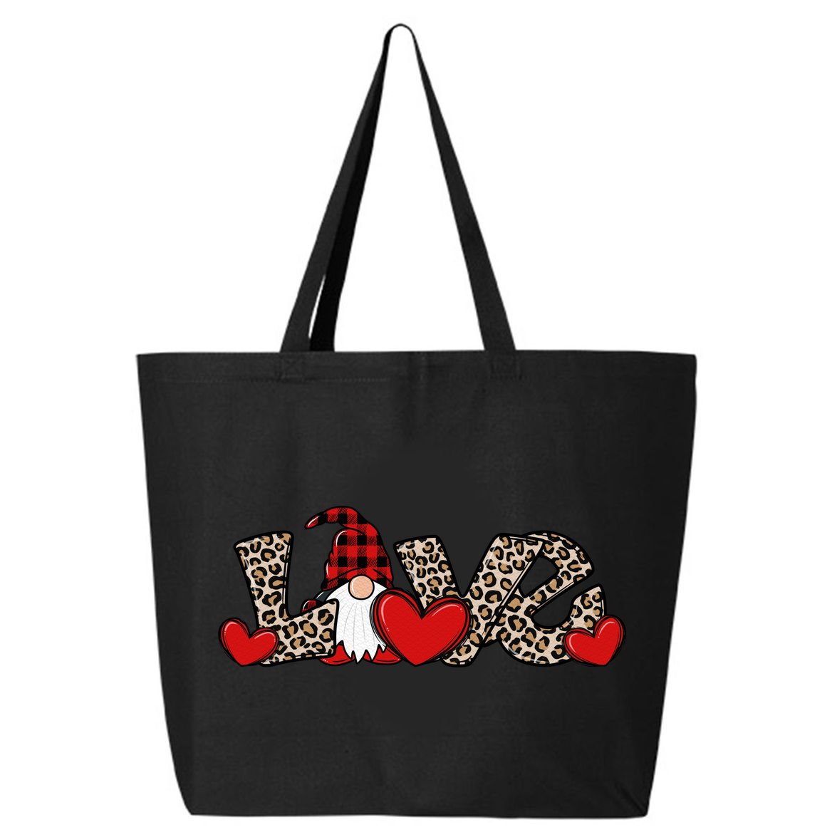 Cute Love Valentines Day Gnome 25L Jumbo Tote
