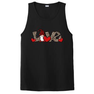 Cute Love Valentines Day Gnome PosiCharge Competitor Tank