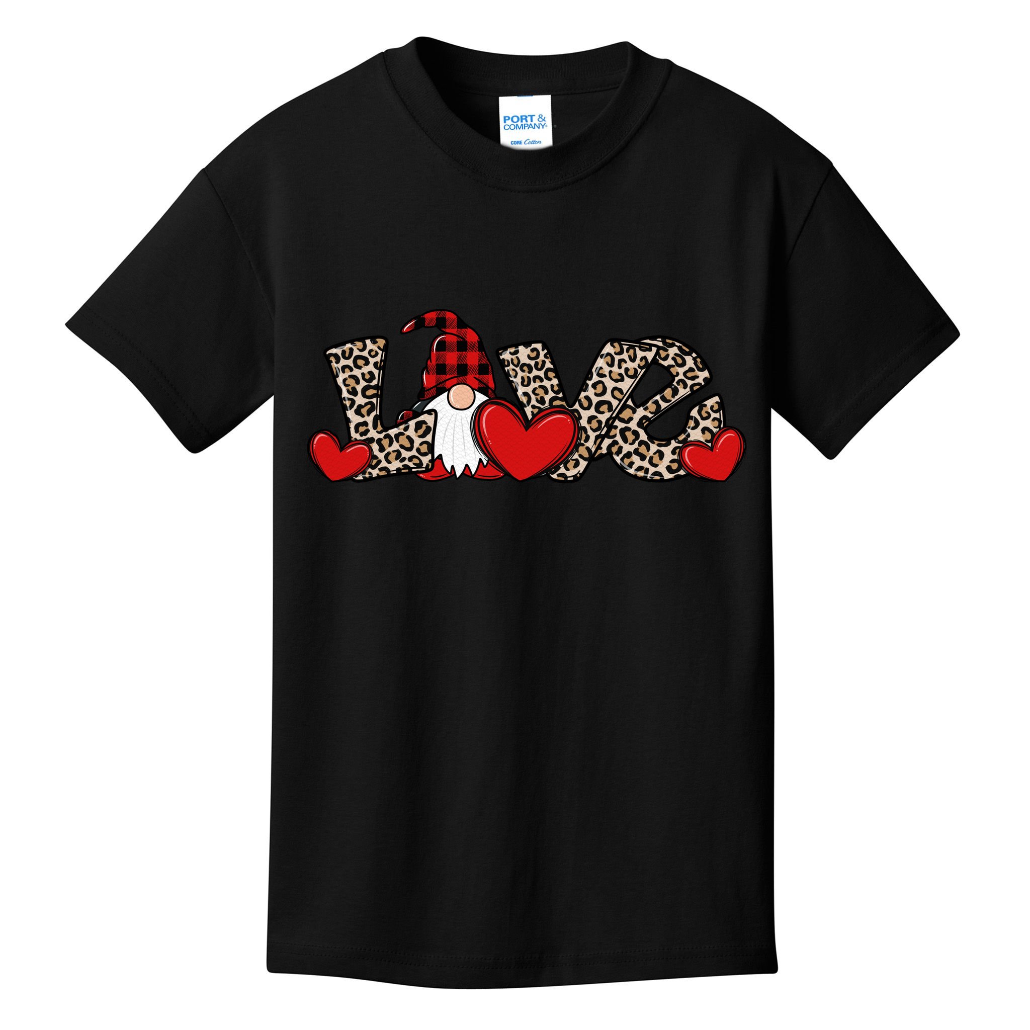 Cute Love Valentines Day Gnome Kids T-Shirt