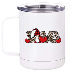 Cute Love Valentines Day Gnome 12 oz Stainless Steel Tumbler Cup