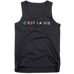 Cest La Vie Rainbow Tank Top