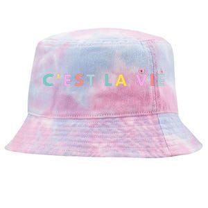 Cest La Vie Rainbow Tie-Dyed Bucket Hat