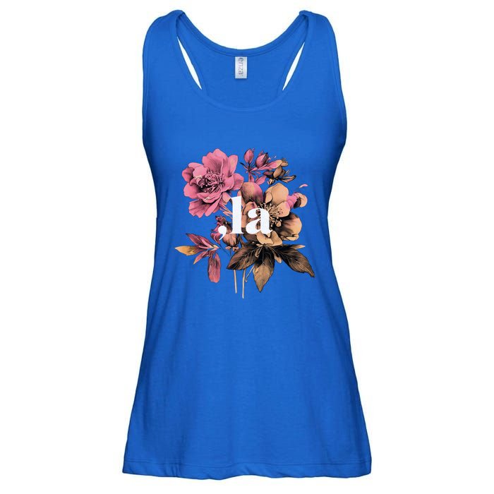 Comma La Vintage Floral Feminine Flowers Comma La Meaningful Gift Ladies Essential Flowy Tank