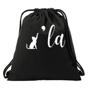 Cat Lady Voting Kamala Drawstring Bag